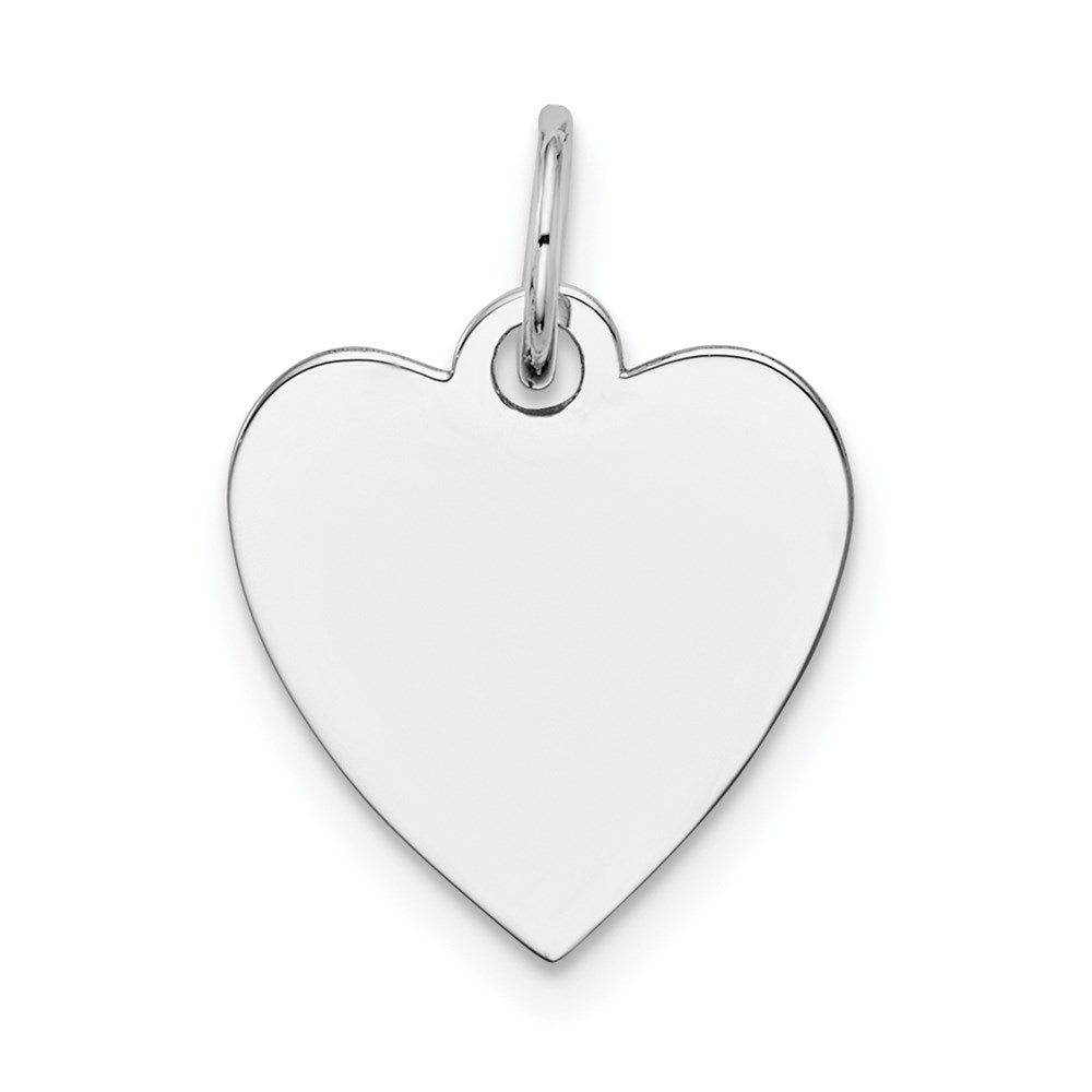 Solid;Polished;14K White gold;Engravable