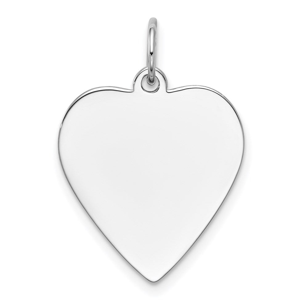 Solid;Polished;14K White gold;Engravable