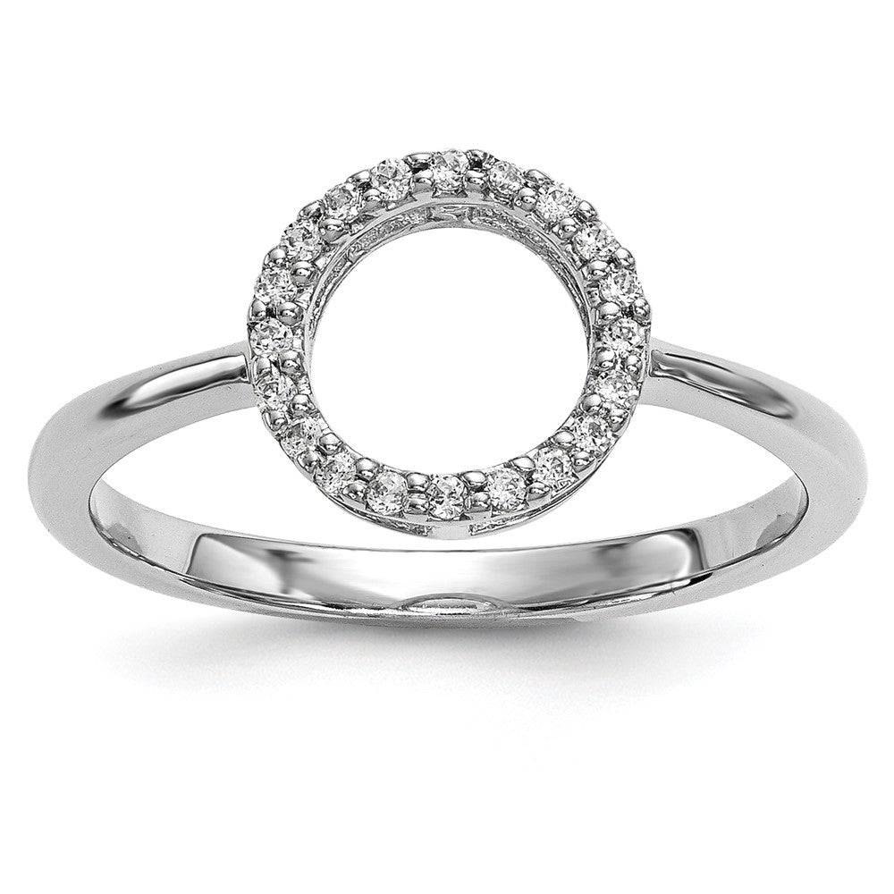 14K White gold;Diamond;A quality