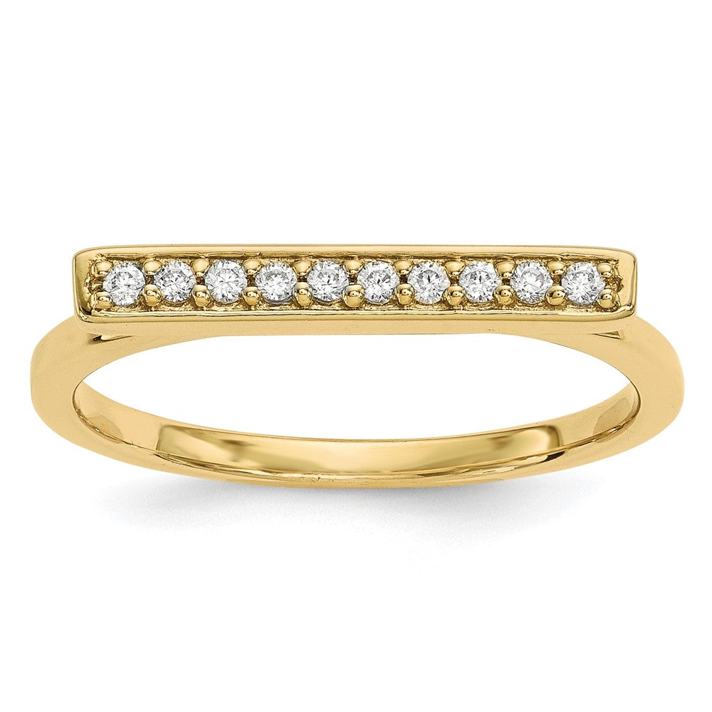 14k Yellow gold;Diamond;A quality