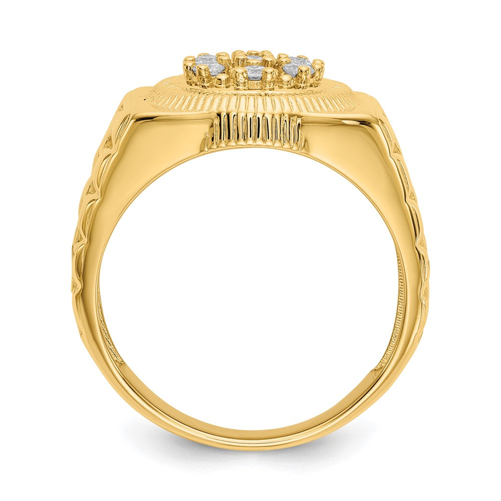 14k AA Diamond men's ring