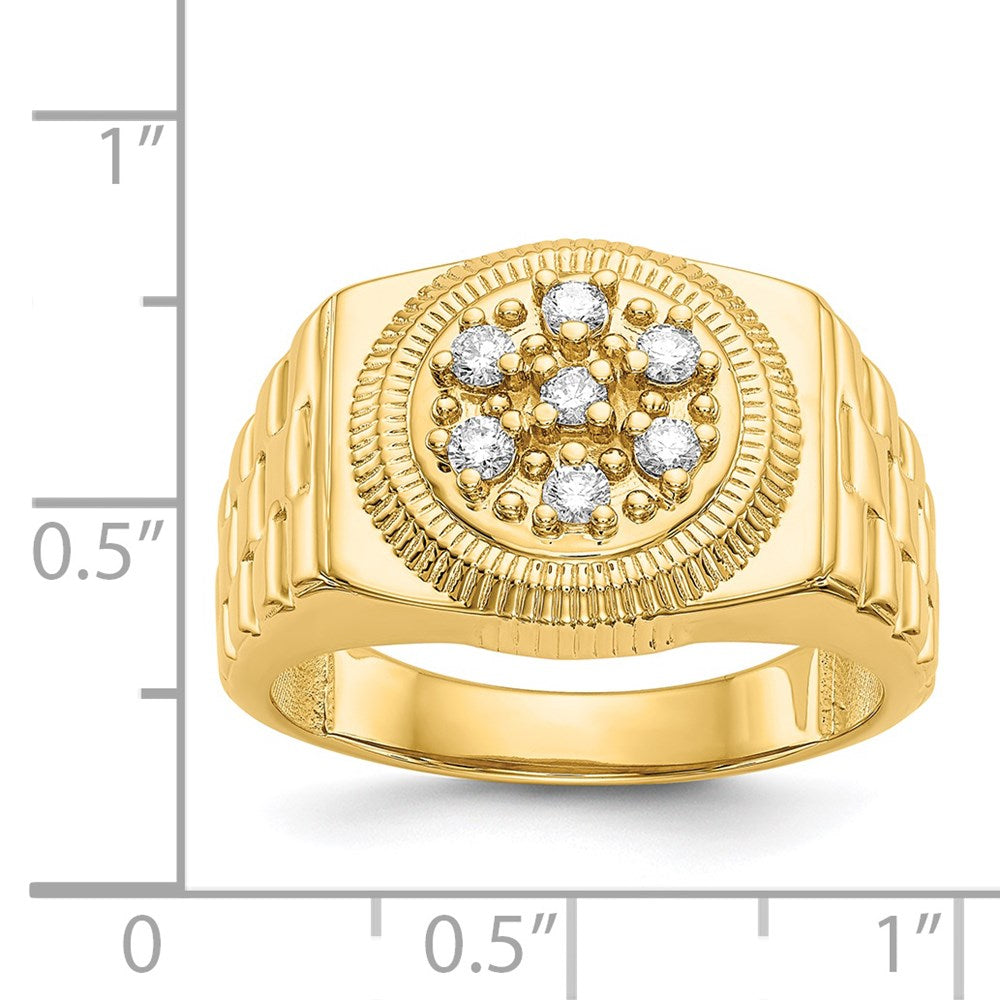 14k AA Diamond men's ring