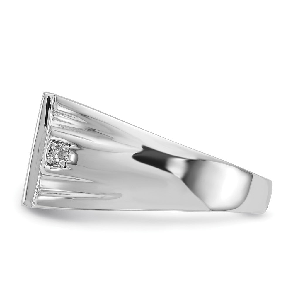 14k White Gold Men's ring mounting