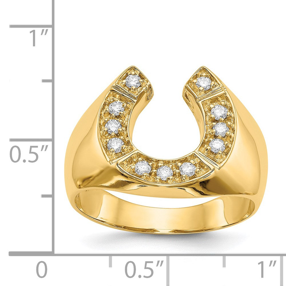 14k A Diamond men's ring