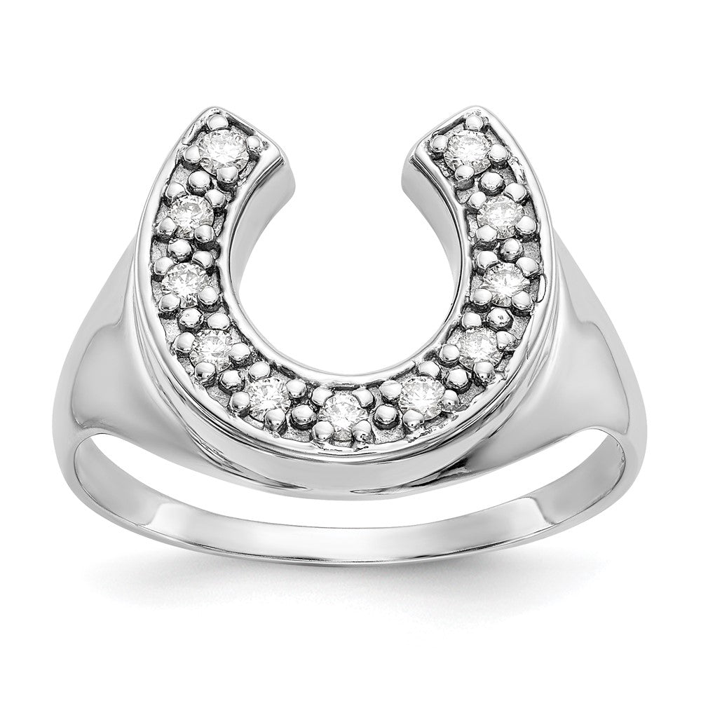 Casted;Polished;14K White gold;Open back;Diamond;Avail. in 10k yellow gold;Avail. in 18k yellow gold;Avail. in 14k yellow gold;Avail. in platinum;Not engraveable;Prong set;Avail. in 10k white gold;Avail. in 18k white gold;AA quality;Mens