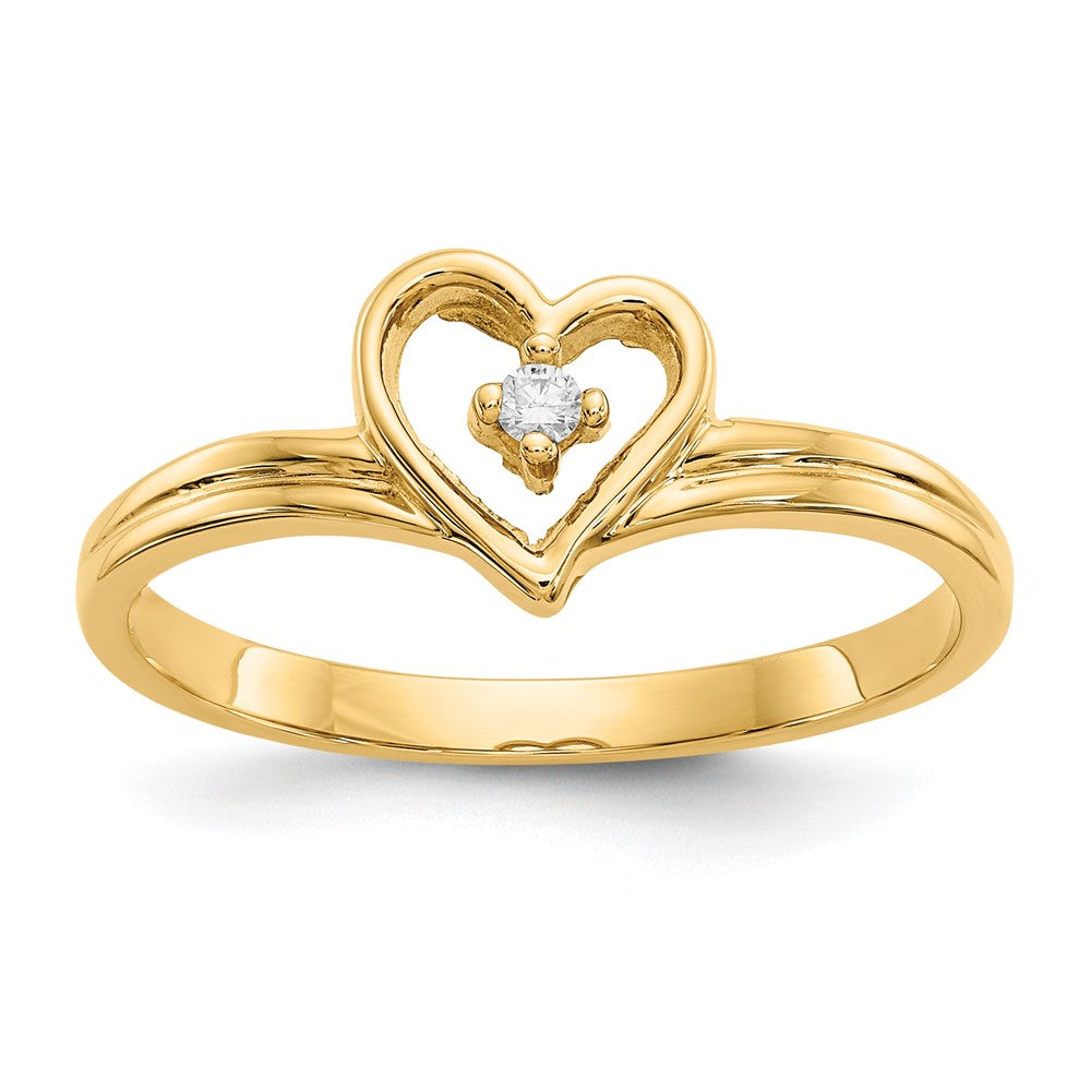 Casted;Polished;14k Yellow gold;Diamond;Avail. in 10k yellow gold;Avail. in 18k yellow gold;Prong set;Avail. in 18k white gold;AA quality