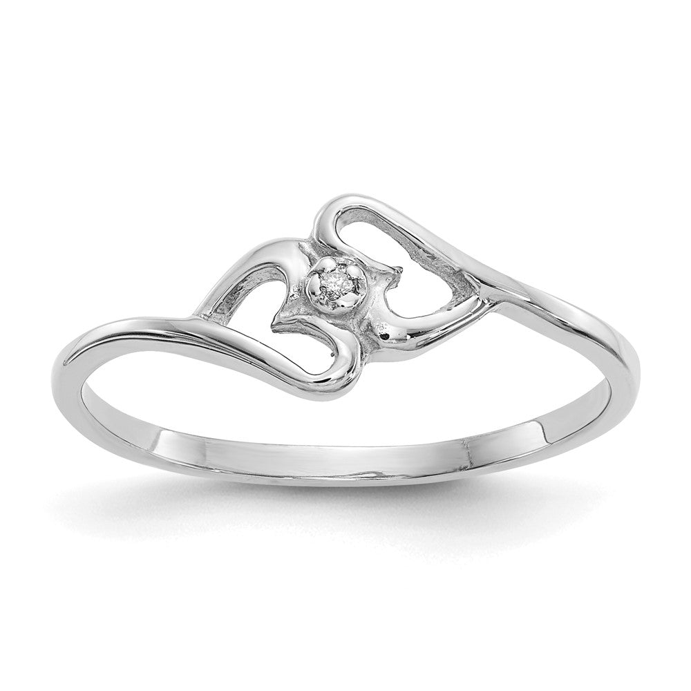 Casted;Polished;14K White gold;Diamond;Avail. in 10k yellow gold;Avail. in 18k yellow gold;Prong set;Avail. in 18k white gold;AA quality