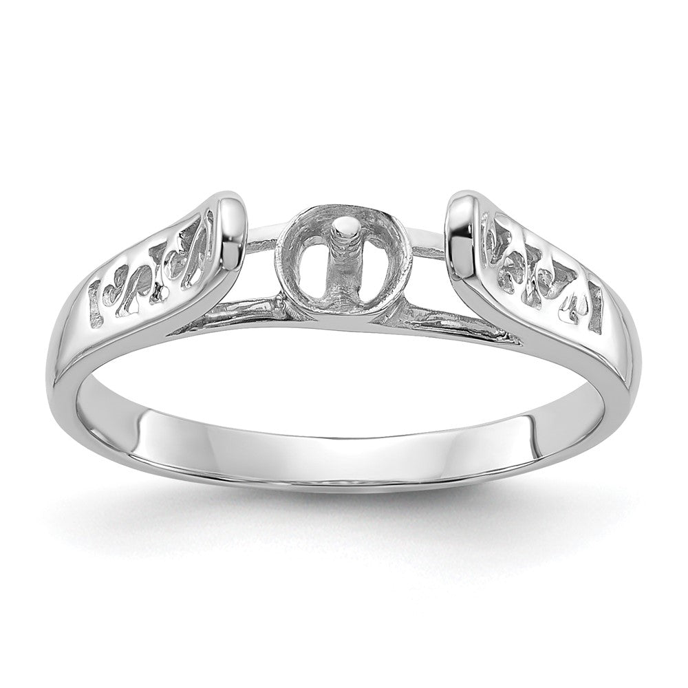 Casted;Polished;14K White gold;Avail. in 10k yellow gold;Avail. in 18k yellow gold;Avail. in 18k white gold