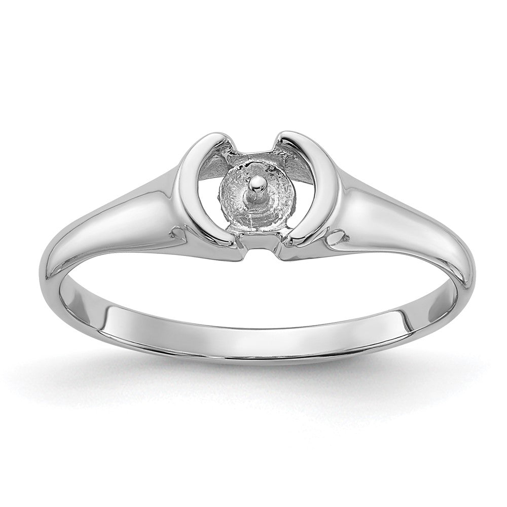 Casted;Polished;14K White gold;Avail. in 10k yellow gold;Avail. in 18k yellow gold;Avail. in 18k white gold