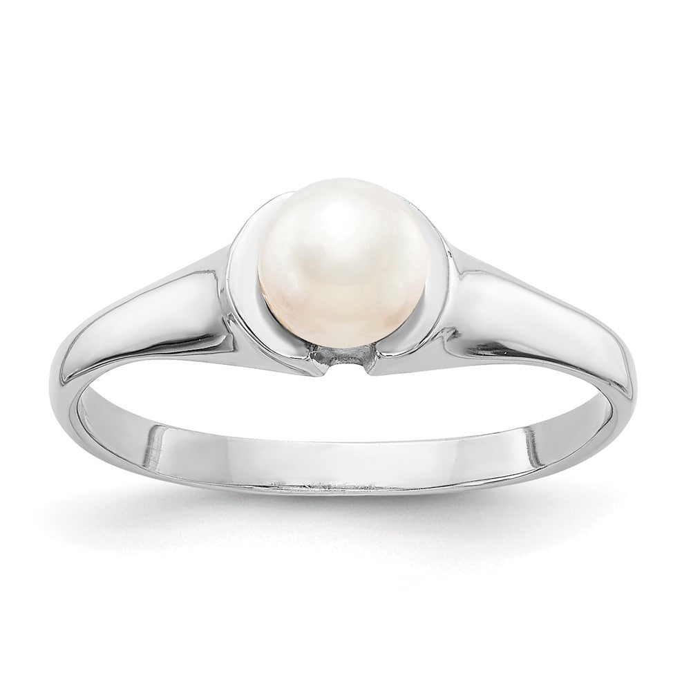 Casted;Polished;14K White gold;Freshwater cultured pearl;Avail. in 10k yellow gold;Avail. in 18k yellow gold;Avail. in 18k white gold