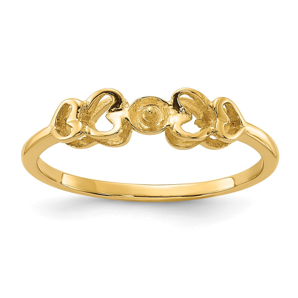Casted;Polished;14k Yellow gold;Avail. in 10k yellow gold;Avail. in 18k yellow gold;Avail. in 18k white gold