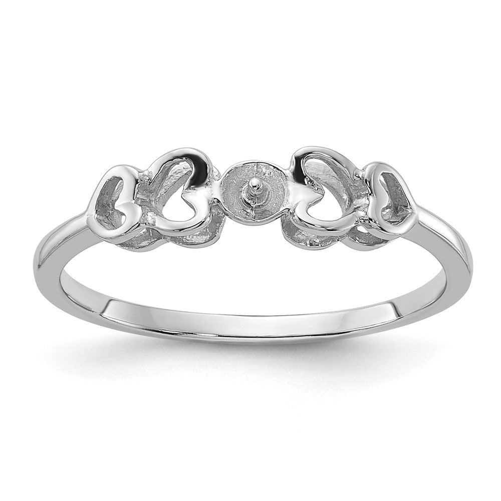 Casted;Polished;14K White gold;Avail. in 10k yellow gold;Avail. in 18k yellow gold;Avail. in 18k white gold