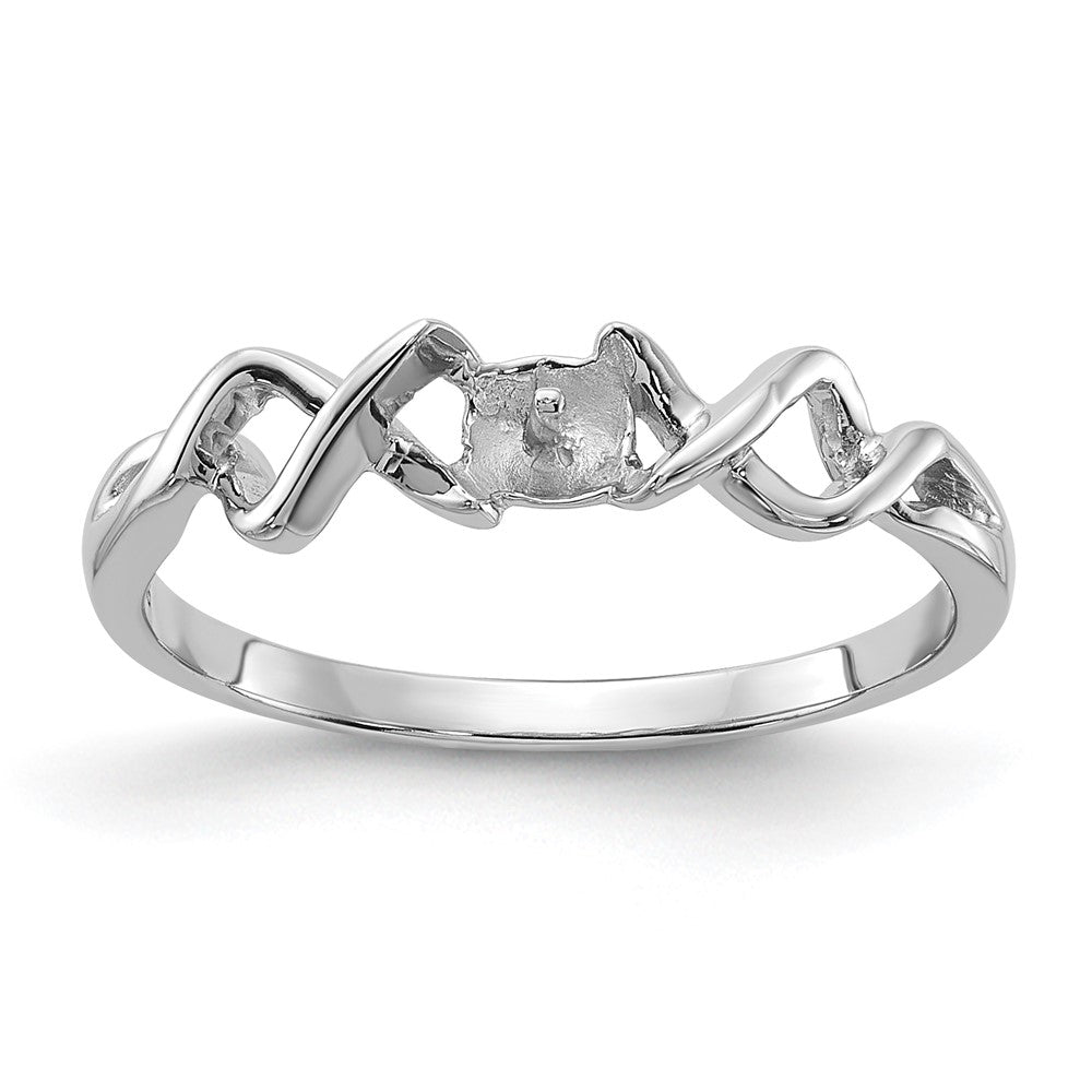 Casted;Polished;14K White gold;Avail. in 10k yellow gold;Avail. in 18k yellow gold;Avail. in 18k white gold