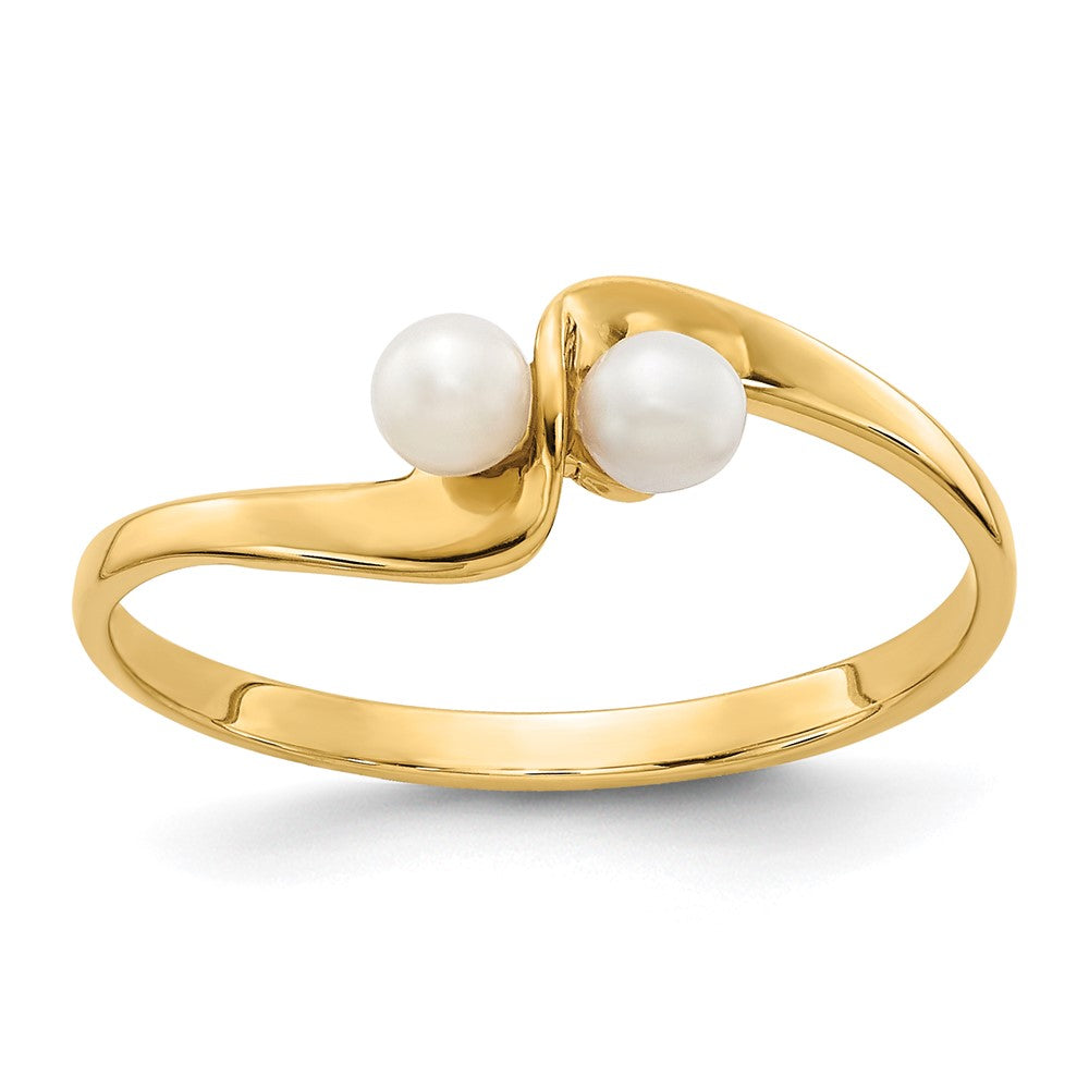 Casted;Polished;14k Yellow gold;Freshwater cultured pearl;Avail. in 10k yellow gold;Avail. in 18k yellow gold;Avail. in 18k white gold