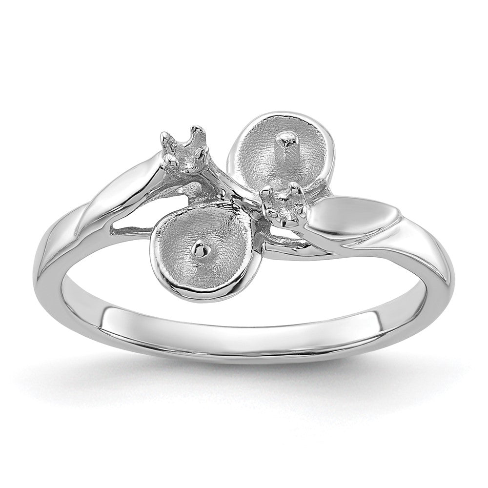 Casted;Polished;14K White gold;Avail. in 10k yellow gold;Avail. in 18k yellow gold;Avail. in 18k white gold