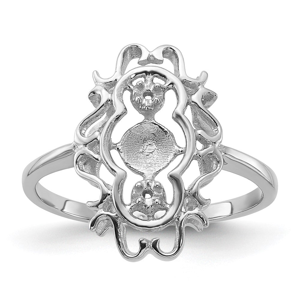 Casted;Polished;14K White gold;Avail. in 10k yellow gold;Avail. in 18k yellow gold;Avail. in 18k white gold