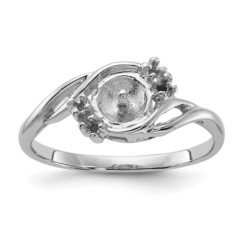 Casted;Polished;14K White gold;Avail. in 10k yellow gold;Avail. in 18k yellow gold;Avail. in 18k white gold