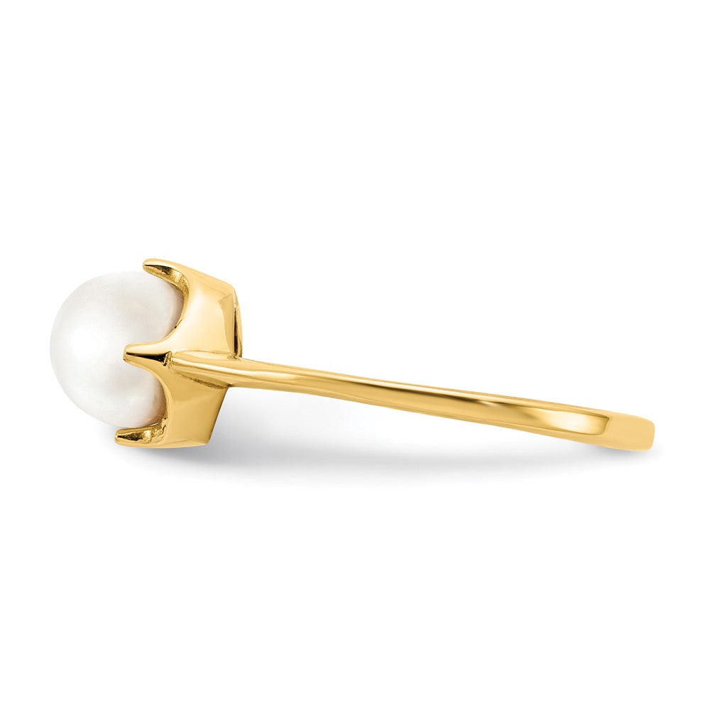 14k 6.5mm FW Cultured Pearl ring