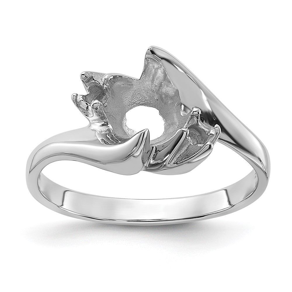 Casted;Polished;14K White gold;Avail. in 10k yellow gold;Avail. in 18k yellow gold;Avail. in 18k white gold