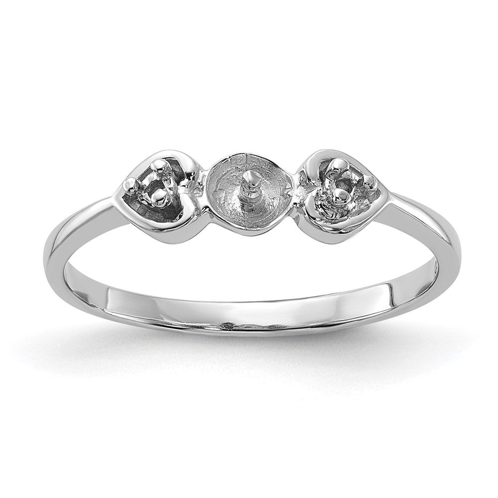 Casted;Polished;14K White gold;Avail. in 10k yellow gold;Avail. in 18k yellow gold;Avail. in 18k white gold
