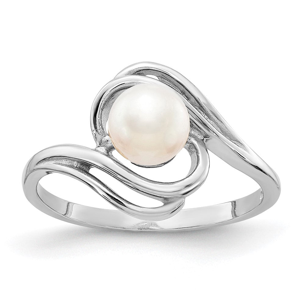 Casted;Polished;14K White gold;Freshwater cultured pearl;Avail. in 10k yellow gold;Avail. in 18k yellow gold;Avail. in 18k white gold