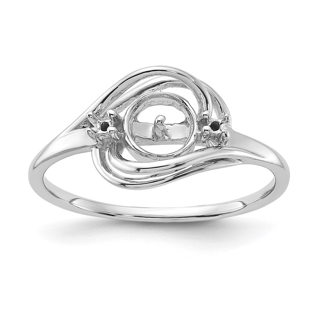 Casted;Polished;14K White gold;Avail. in 10k yellow gold;Avail. in 18k yellow gold;Avail. in 18k white gold