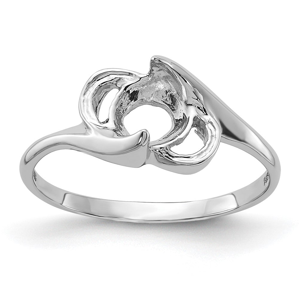 Casted;Polished;14K White gold;Avail. in 10k yellow gold;Avail. in 18k yellow gold;Avail. in 18k white gold