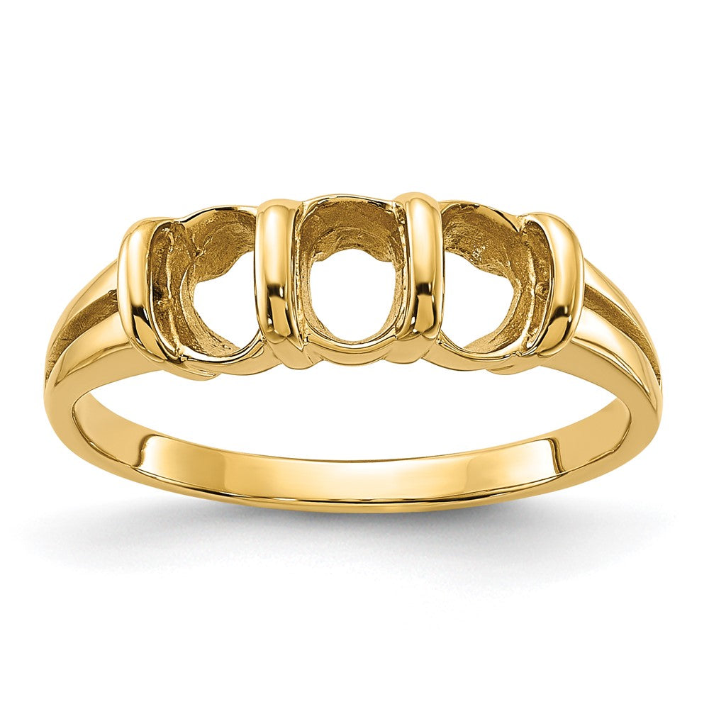 Casted;Polished;14k Yellow gold;Avail. in 10k yellow gold;Avail. in 18k yellow gold;Avail. in platinum;Avail. in 18k white gold