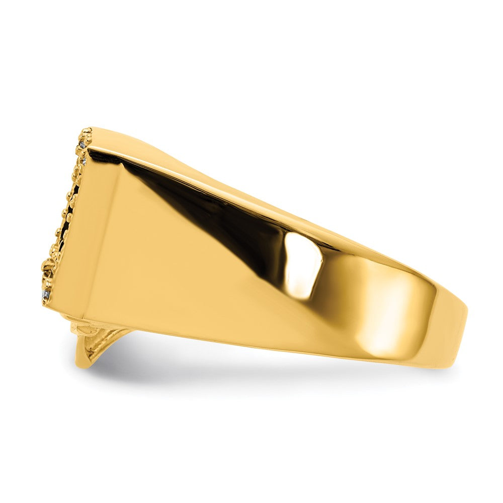 14k AA Diamond men's ring