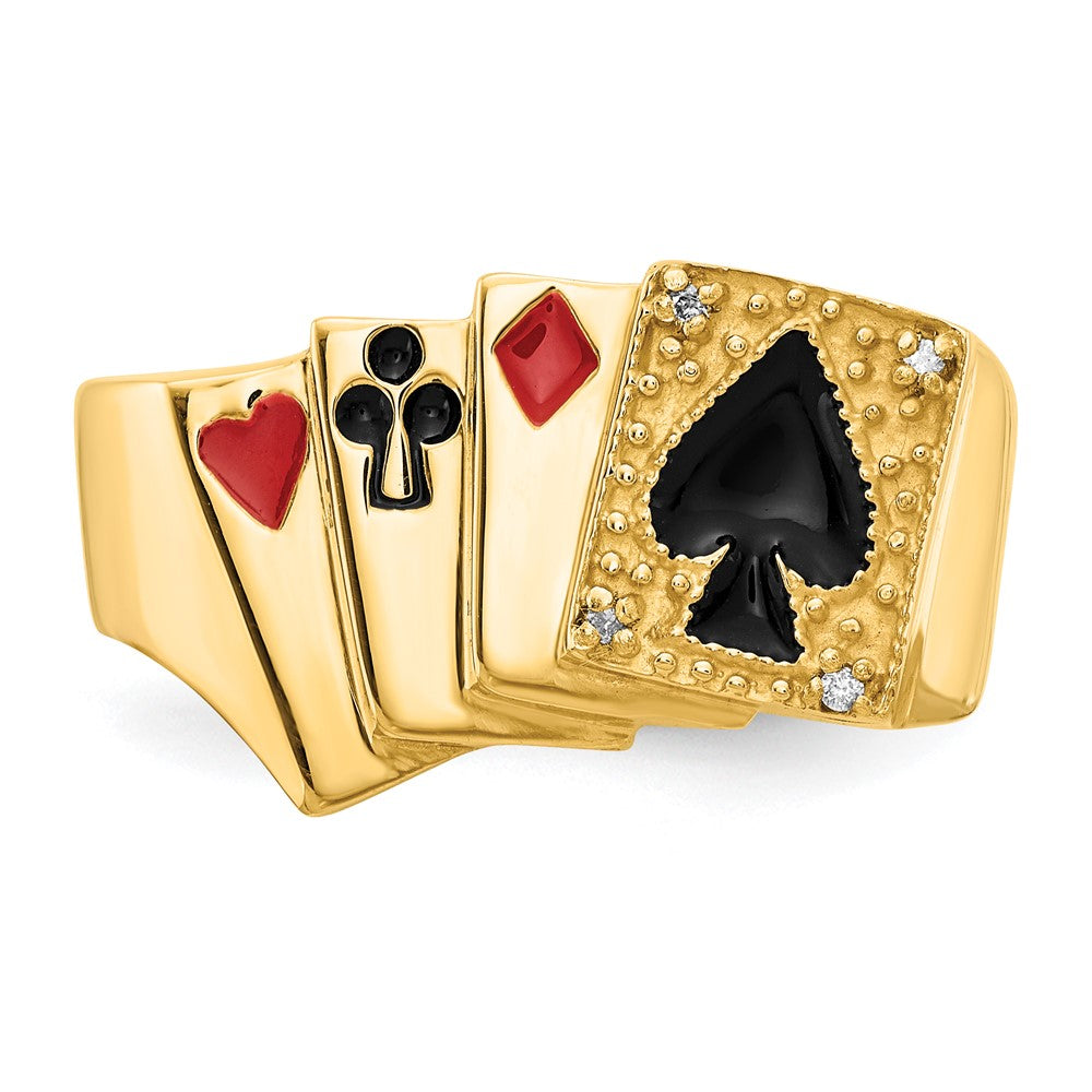 14k AA Diamond men's ring
