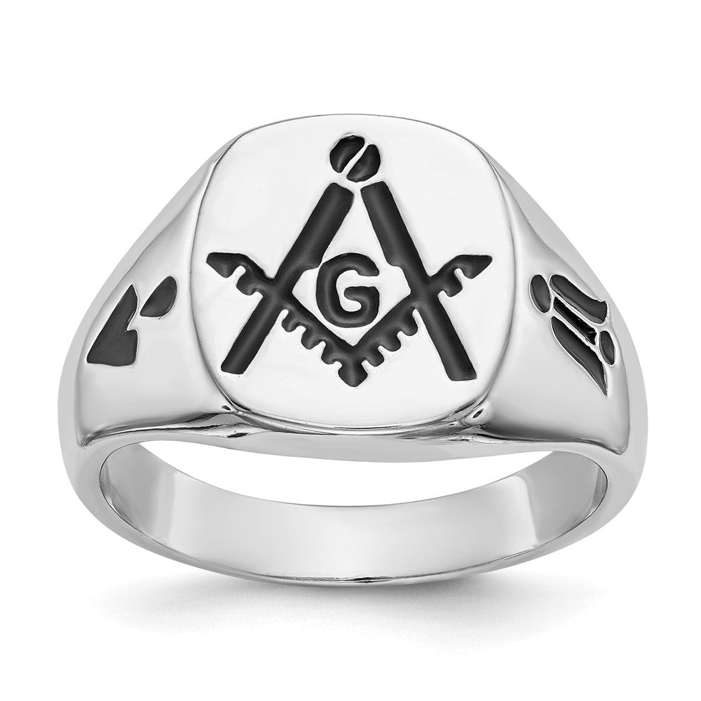 14K White gold;Closed back;Enamel;Avail. in 10k yellow gold;Avail. in 18k yellow gold;Avail. in platinum;Not engraveable;Avail. in 10k white gold;Avail. in 18k white gold;Mens