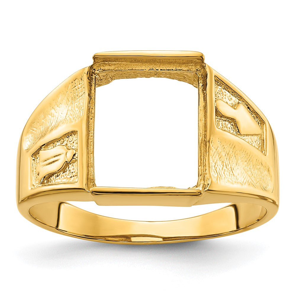 14k Yellow gold;Open back;Avail. in 10k yellow gold;Avail. in 18k yellow gold;Avail. in 14k white gold;Avail. in platinum;Not engraveable;Sizing 2-3 weeks;Avail. in 10k white gold;Avail. in 18k white gold;Mens