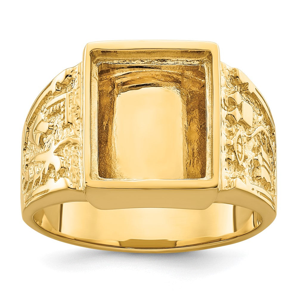 14k Yellow gold;Closed back;Avail. in 10k yellow gold;Avail. in 18k yellow gold;Avail. in 14k white gold;Avail. in platinum;Not engraveable;Sizing 2-3 weeks;Avail. in 10k white gold;Avail. in 18k white gold;Mens