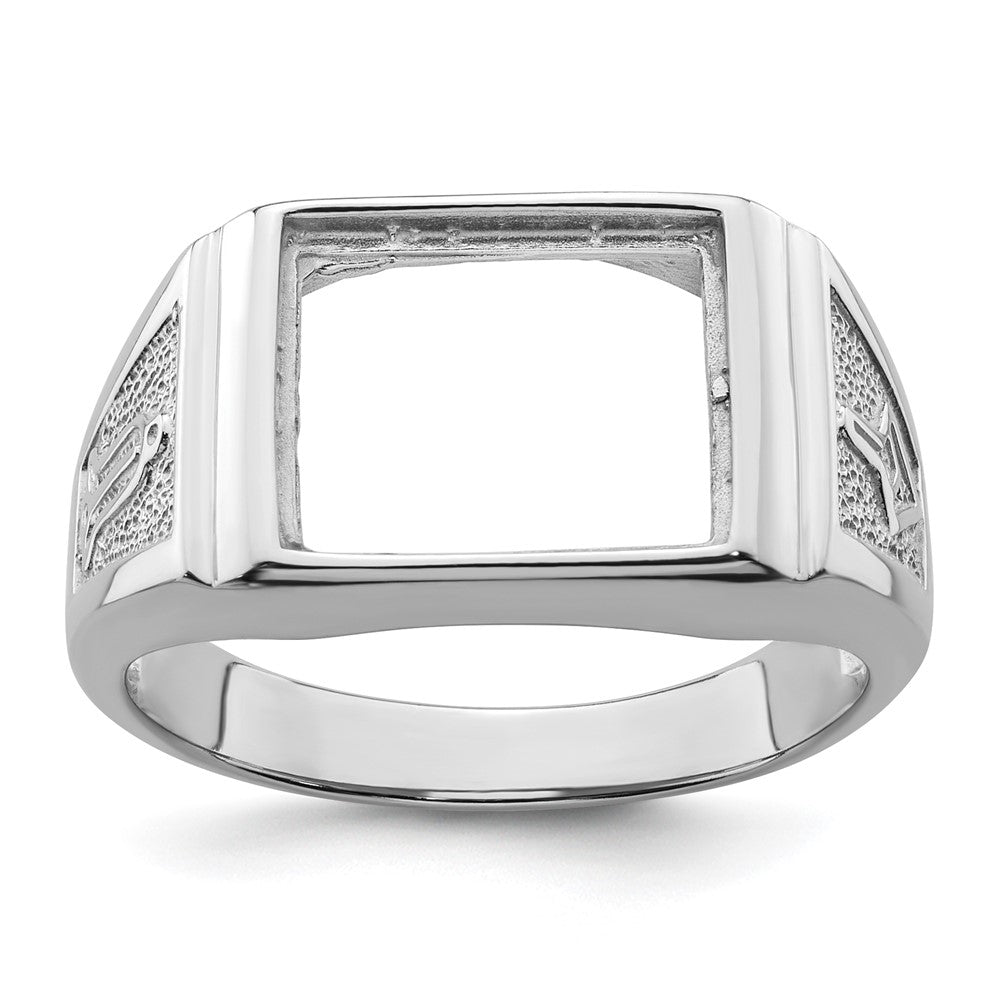 14K White gold;Open back;Avail. in 10k yellow gold;Avail. in 18k yellow gold;Avail. in 14k yellow gold;Avail. in platinum;Not engraveable;Sizing 2-3 weeks;Avail. in 10k white gold;Avail. in 18k white gold;Mens