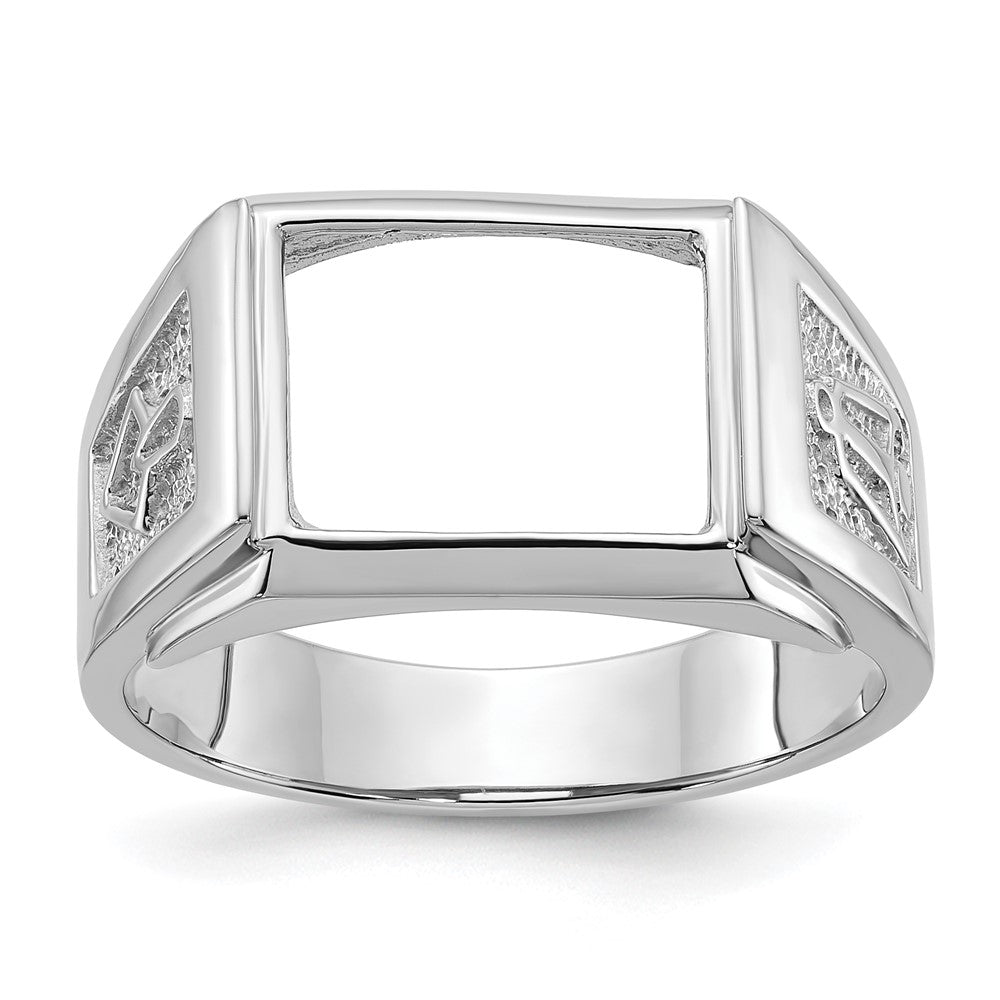 14K White gold;Open back;Avail. in 10k yellow gold;Avail. in 18k yellow gold;Avail. in 14k yellow gold;Avail. in platinum;Not engraveable;Prong set;Sizing 2-3 weeks;Avail. in 10k white gold;Avail. in 18k white gold;Mens