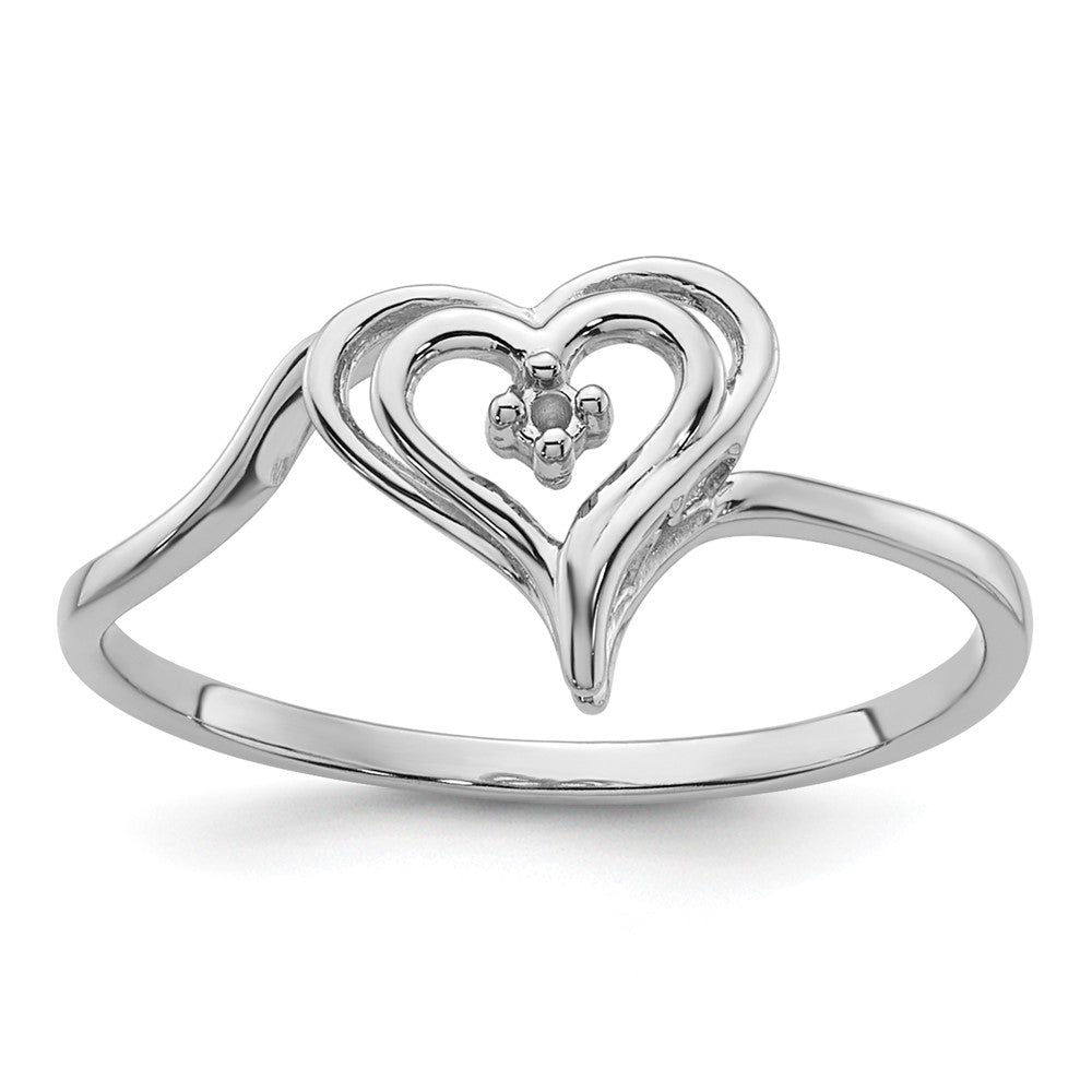 Casted;Polished;14K White gold;Avail. in 10k yellow gold;Avail. in 18k yellow gold;Avail. in 14k yellow gold;Prong set;Sizing 3-10 days;Avail. in 18k white gold