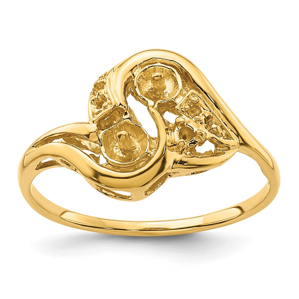 Casted;Polished;14k Yellow gold;Avail. in 10k yellow gold;Avail. in 18k yellow gold;Sizing 3-10 days;Avail. in 18k white gold