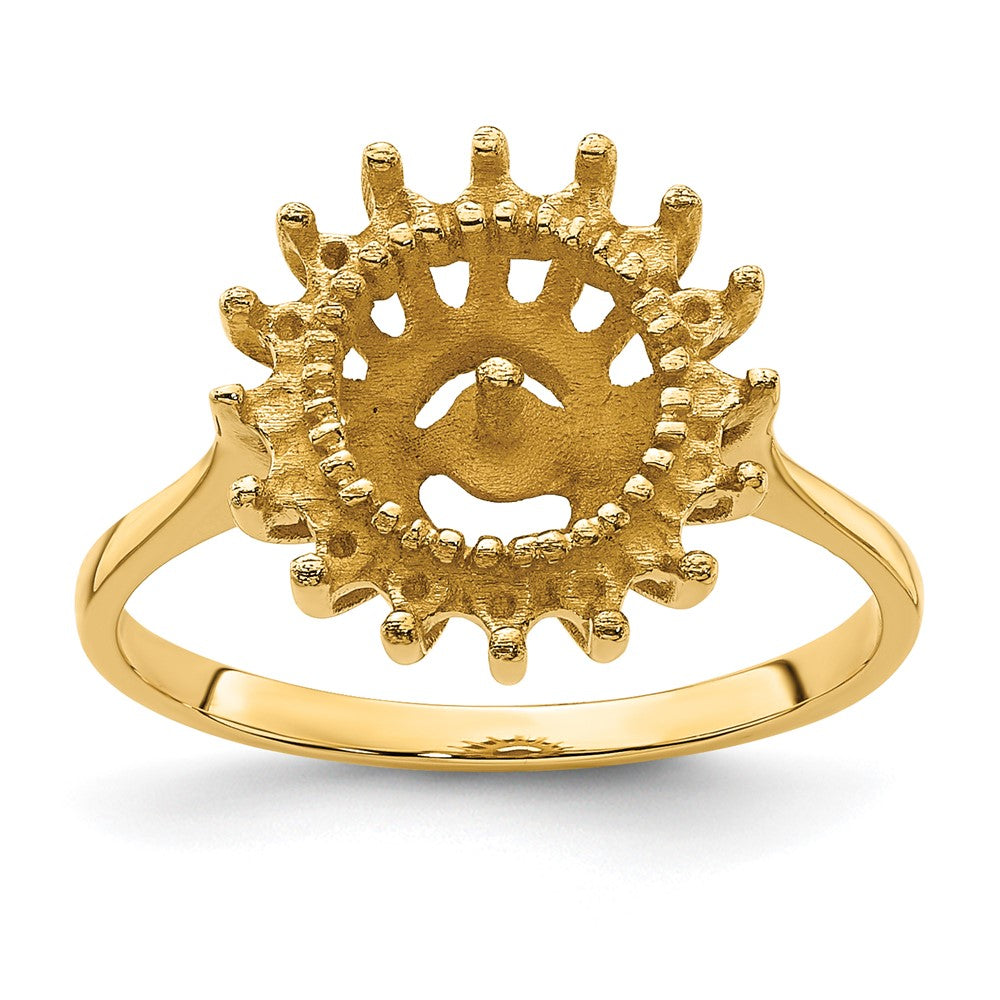 Casted;Polished;14k Yellow gold;Avail. in 10k yellow gold;Avail. in 18k yellow gold;Sizing 3-10 days;Avail. in 18k white gold