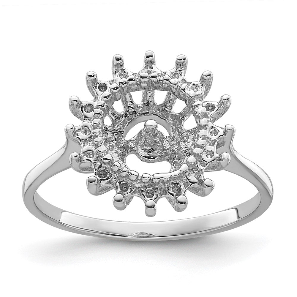Casted;Polished;14K White gold;Avail. in 10k yellow gold;Avail. in 18k yellow gold;Sizing 3-10 days;Avail. in 18k white gold