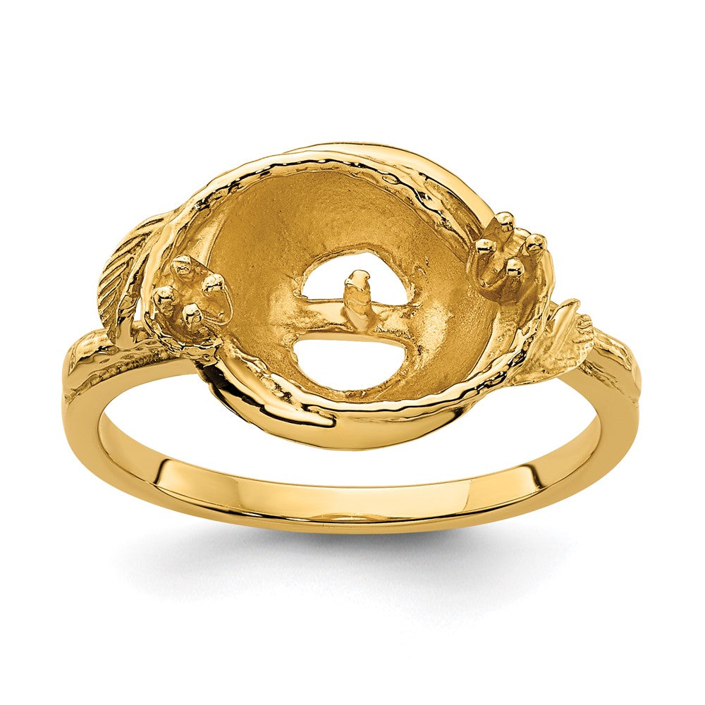 Casted;Polished;14k Yellow gold;Avail. in 10k yellow gold;Avail. in 18k yellow gold;Sizing 3-10 days;Avail. in 18k white gold