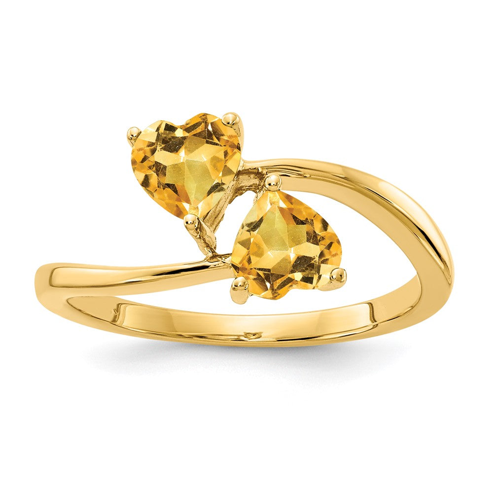 Casted;Polished;14k Yellow gold;Genuine;In-house sizing;Citrine;Avail. in 10k yellow gold;Avail. in 18k yellow gold;Avail. in platinum;Avail. in 10k white gold;Avail. in 18k white gold;Blank Mounting