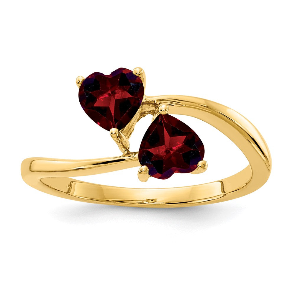 Casted;Polished;14k Yellow gold;Genuine;In-house sizing;Garnet;Avail. in 10k yellow gold;Avail. in 18k yellow gold;Avail. in platinum;Avail. in 10k white gold;Avail. in 18k white gold;Blank Mounting