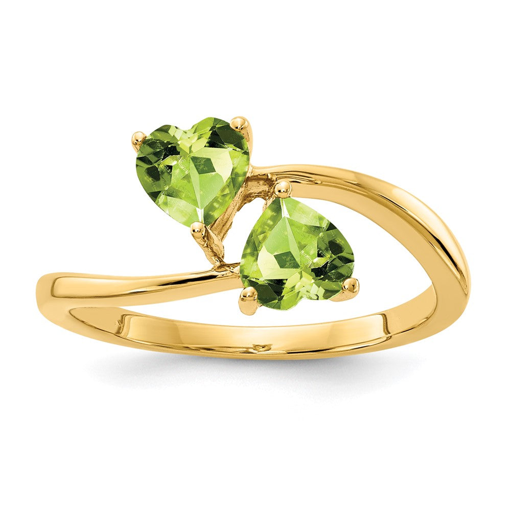 Casted;Polished;14k Yellow gold;Genuine;In-house sizing;Peridot;Avail. in 10k yellow gold;Avail. in 18k yellow gold;Avail. in platinum;Avail. in 10k white gold;Avail. in 18k white gold;Blank Mounting