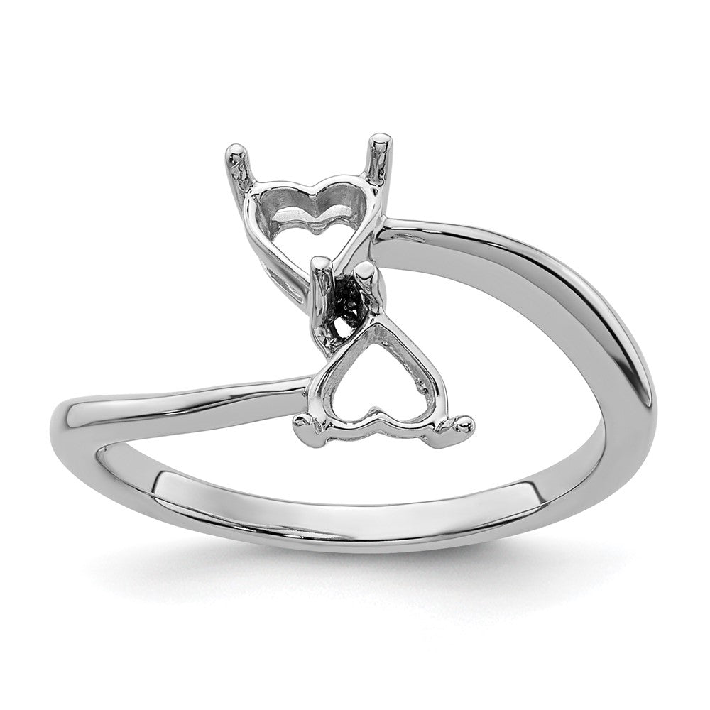 Casted;Polished;14K White gold;In-house sizing;Avail. in 10k yellow gold;Avail. in 18k yellow gold;Avail. in platinum;Avail. in 10k white gold;Avail. in 18k white gold
