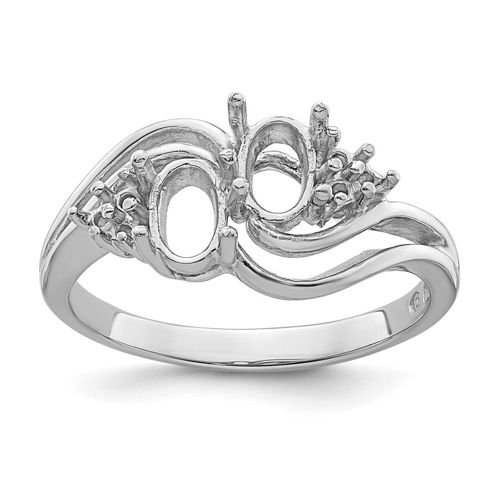 Casted;Polished;14K White gold;In-house sizing;Avail. in 10k yellow gold;Avail. in 18k yellow gold;Avail. in 14k yellow gold;Avail. in platinum;Avail. in 18k white gold;Blank Mounting