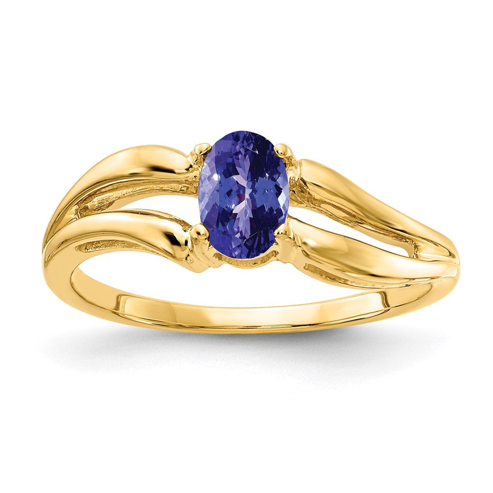 Casted;Polished;14k Yellow gold;Genuine;In-house sizing;Tanvorite;Tanzanite;Avail. in 10k yellow gold;Avail. in 18k yellow gold;Avail. in 14k white gold;Avail. in platinum;Avail. in 18k white gold;Oval