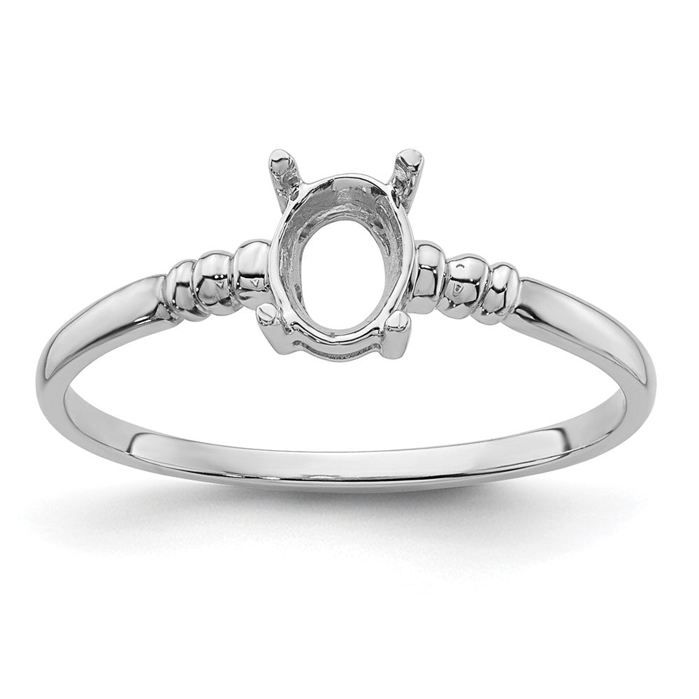 Casted;Polished;14K White gold;In-house sizing;Avail. in 10k yellow gold;Avail. in 18k yellow gold;Avail. in platinum;Avail. in 18k white gold