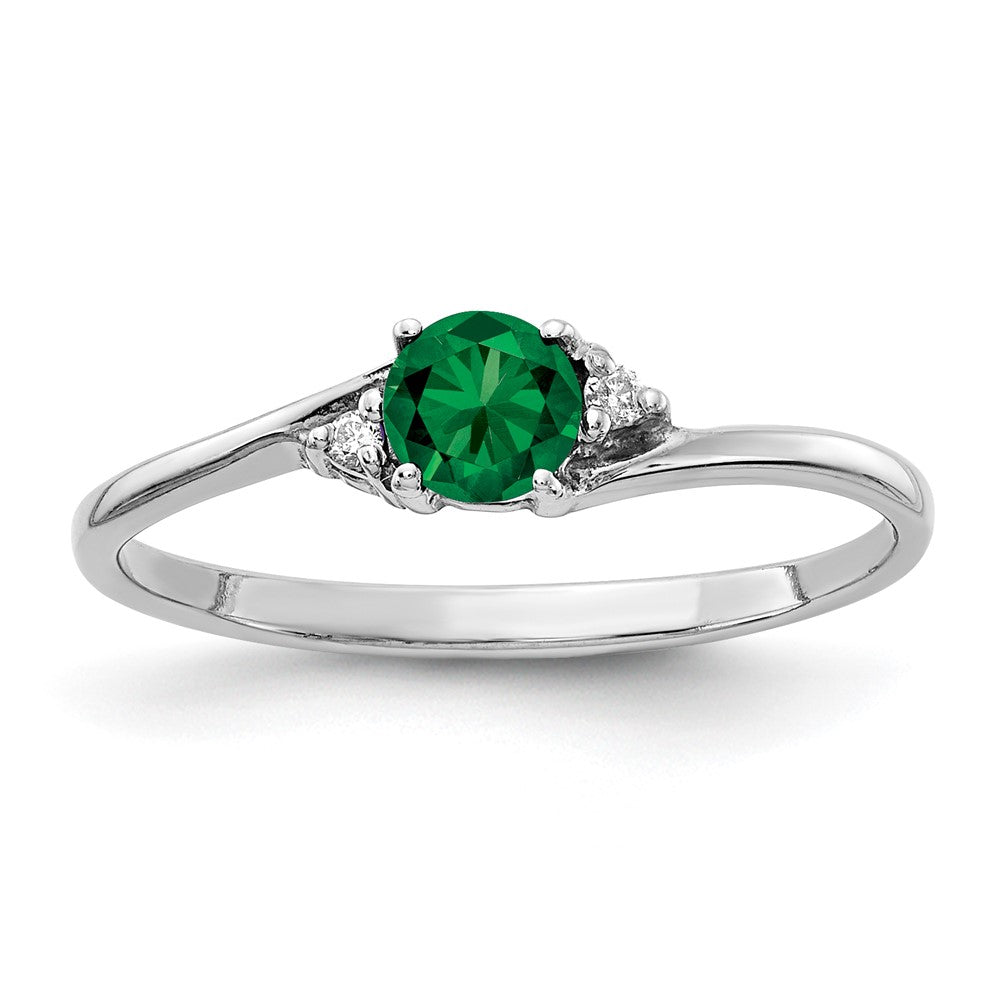 Casted;Polished;14K White gold;Created;In-house sizing;Diamond;Avail. in 10k yellow gold;Avail. in 18k yellow gold;Avail. in platinum;Prong set;Avail. in 18k white gold;AA quality;Mount St. Helen's