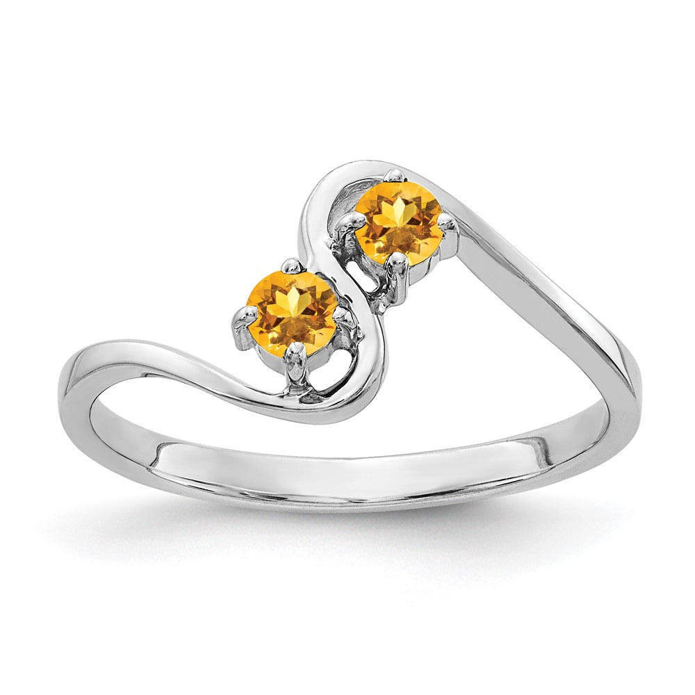 Casted;Polished;14K White gold;Genuine;In-house sizing;Citrine;Avail. in 10k yellow gold;Avail. in 18k yellow gold;Avail. in 14k yellow gold;Avail. in platinum;Avail. in 18k white gold