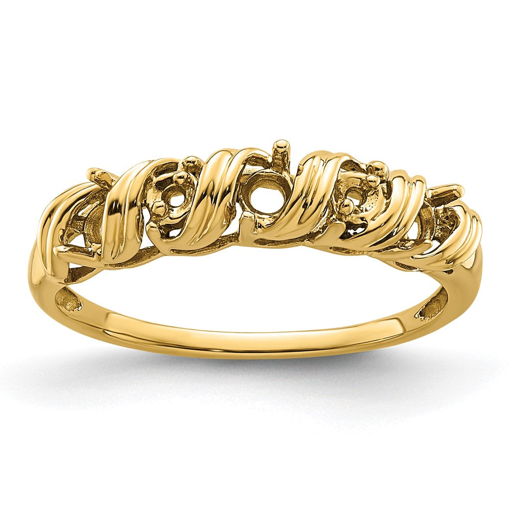 Casted;Polished;14k Yellow gold;In-house sizing;Avail. in 10k yellow gold;Avail. in 18k yellow gold;Avail. in platinum;Avail. in 18k white gold